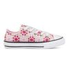Converse Chuck Taylor All Star Low Top Kids Canvas Shoes Embroidered Pink And White Kids Sneakers 671287C