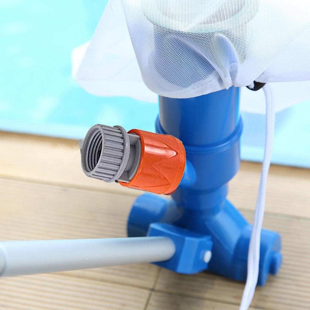 Swimming Spa Pool Vacuum  Cleaning Tool Head Manual Fishing Net Tool Set