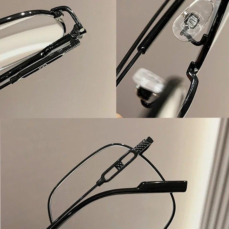 Роскошные квадратные женские очки для близорукости, унисекс, анти-синий свет, минус очки, оптические очки по рецепту, очки для короткого зрения