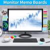 Multi-functional Monitor Memo Board Transparent Computer Sticky Note  Office Supplies