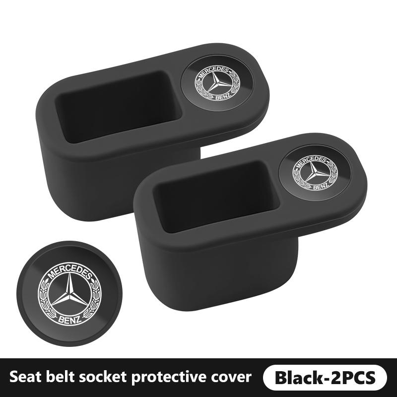 For Benz Car Seat Belt Buckle Anchor Socket Anti-collision Protect Cover Exclusive AMG SPRINTER V CLASS VIANO W124 W203 W204
