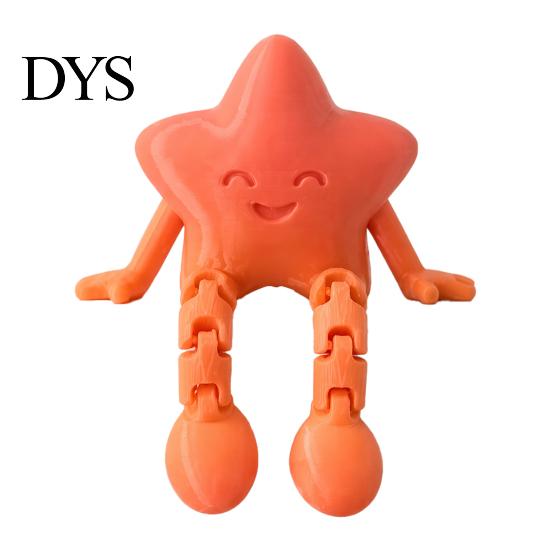 Фигурка Звезды из материала PLA, 3D-печатная фигурка, Милая маленькая фигурка астронавта для креативного подарка на День святого Валентина, Настольное украшение, Мини