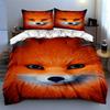 Fox face illustration. Bedding Duvet cover sets Duvet covers Pillowcases gifts (1 * Duvet Cover 2 * Pillowcases, without duvet insert)