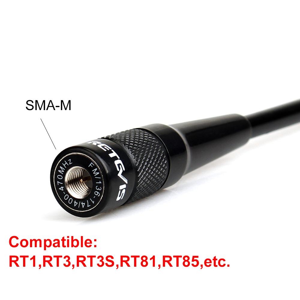 Rhd-771 Антенна для рации Sma-m Male VHF UHF Штыревые антенны для рации для Yaesu Vx-3r Vx-5r Rt3s Uv3r Tyt