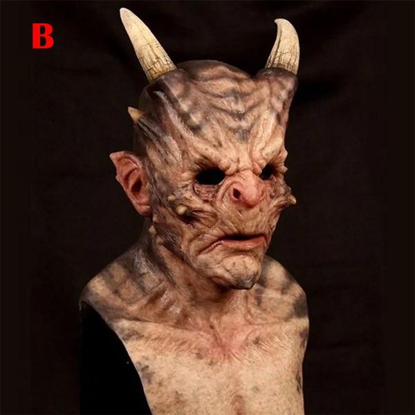 Halloween Horns Warcraft Mask Easter Horror Cow Devil Horns Spoof Mask