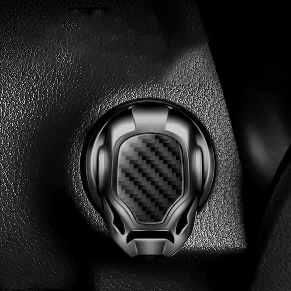 Декоративная защитная накладка на кнопку старт-стоп, крышка кнопки зажигания двигателя, защита интерьера автомобиля