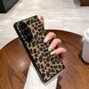 Кожаный чехол с леопардовым принтом для Samsung ZFold7/ZFold6, противоударный