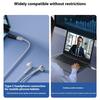 USB C female на 3,5 мм male/female Адаптер для наушников Бесшовное переключение устройств Компактный дизайн для использования в дороге
