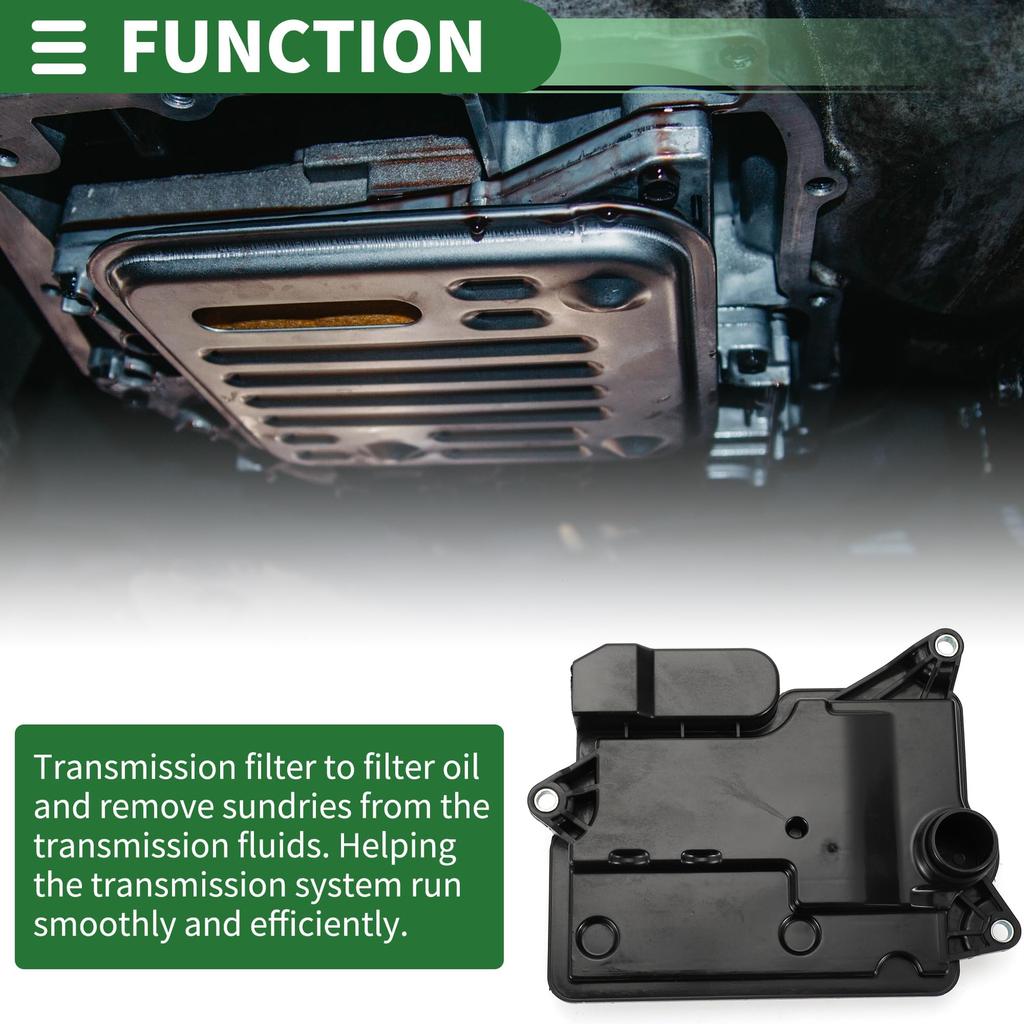 Motoforti Automatic Transmission Oil Filter Kit for Toyota Hiace 3.5L (2019-2022), Plastic/Rubber with Gasket, Black, Part Number 3533026010