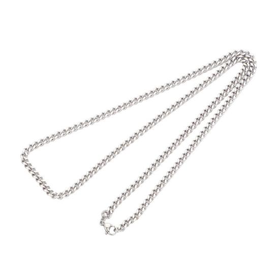 Цепочка-ожерелье для мужчин и женщин, серебряная, золотая, черная, тонкая, кабельная, хип-хоп, украшения для свиданий, ежедневных, банкетных, вечеринок