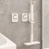 3Pcs Durable Plastic Broom Holder Self-adhesive Wall Mounted Broom Mop Clip Space Saving Waterproof Broom Brush Organizer Garage