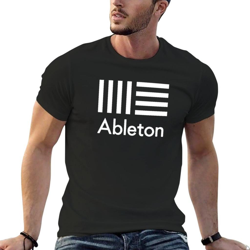 Ableton patterned and printed T-shirt men's street top comfortable and pure cotton clothing
