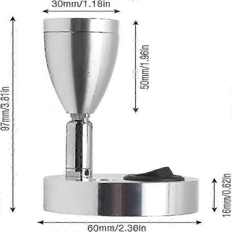 2 шт. 12 В светодиодный точечный светильник для чтения, 3 Вт, внутреннее освещение для автодома, фургона, прицепа, лодки, настенный светильник для прикроватной тумбочки, вращающийся на 180°, теплый свет 3000K