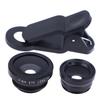 0.65X Wide Angle Zoom 180 Degree Fish Eye Macro Lenses Camera Kits With Clip Lens On The Phone 3In1 Fisheye Phone Lens