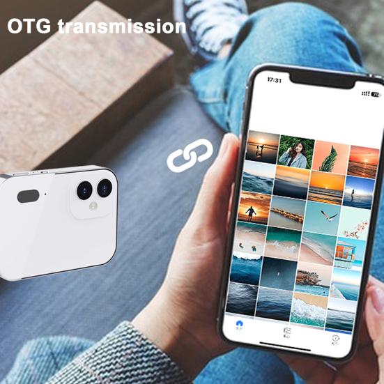 Цифровая камера с сенсорным экраном, функцией распознавания лиц и автофокусом, портативная камера для видеоблогов с разрешением 64 Мп и 16-кратным увеличением, компактный размер, цифровая камера для селфи