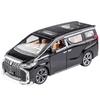 1/24 Toyota Alphard MPV Alloy Die Cast Toy Car Model Sound and Light Pull Back Children's Toy Collectibles Birthday Gift