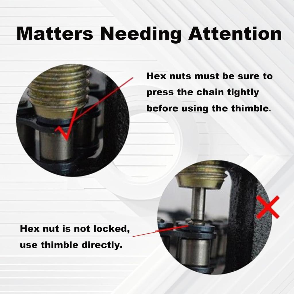 Chain Breaker #420-530, Heavy Duty Chain Breaker Riveting Tool, Chain Removal Pin Link Splitter Motorcycle Accessories Fit for Bike Bicycle ATV Dirt