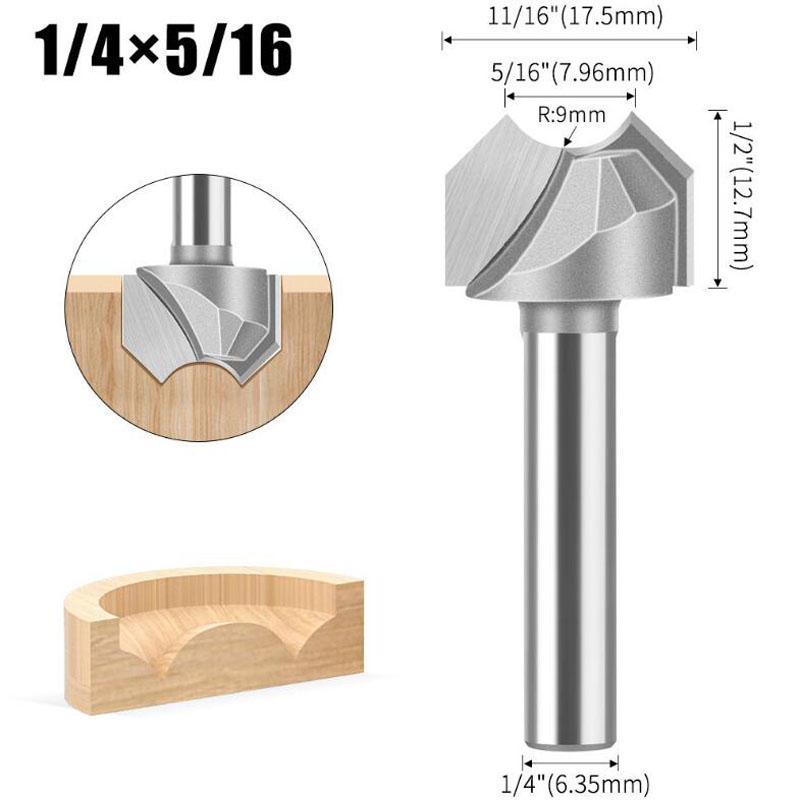 Фрезерная фреза для жемчуга, резак для бусин Будды, круглый резак для бусин, базовый резак для резьбы по дереву, инструменты для обработки дерева, хвостовик 1/4 дюйма, 1/2 дюйма, 6 мм, 12 мм