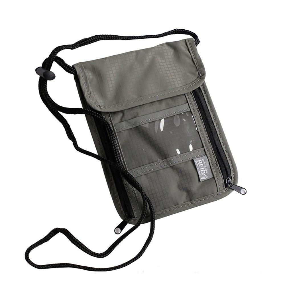 Nylon Document Pouch Multi-Functional Passport Bag Portable Packet Travel