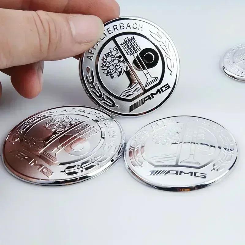 Car Styling Engine Start Stop Multimedia Mouse Button Cover Emblem Stickers for Mercedes-Benz AMG C E Class Car Accessories