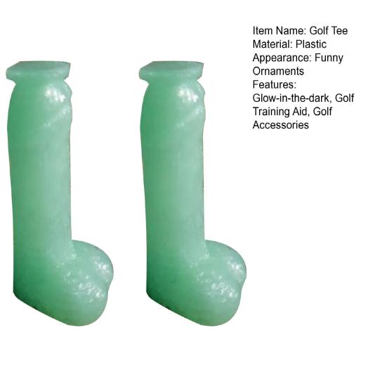 1/2 шт. Светящаяся гольф-тишка Светится в темноте Пластиковый держатель для мячей для гольфа Вспомогательное средство для тренировки в гольфе Тренировочное поле В помещении на открытом воздухе Гольф-тишка Аксессуары для гольфа
