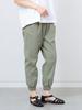 Beams Heart Linen Blend Dry Touch Jog Size M Women's Pants, Olive,