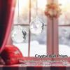 2Pcs Crystal Ball Prism Pendant, Rainow Maker Pendants Ornament with Chain for Home Garden Wedding Patio, DIY Decoration, Window Hanging Crystals