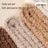 Women's Thick Coral Fleece Mid-Tube Socks: Warm, Non-Shedding, Solid Color – Perfect for Maternity and Floor Wear