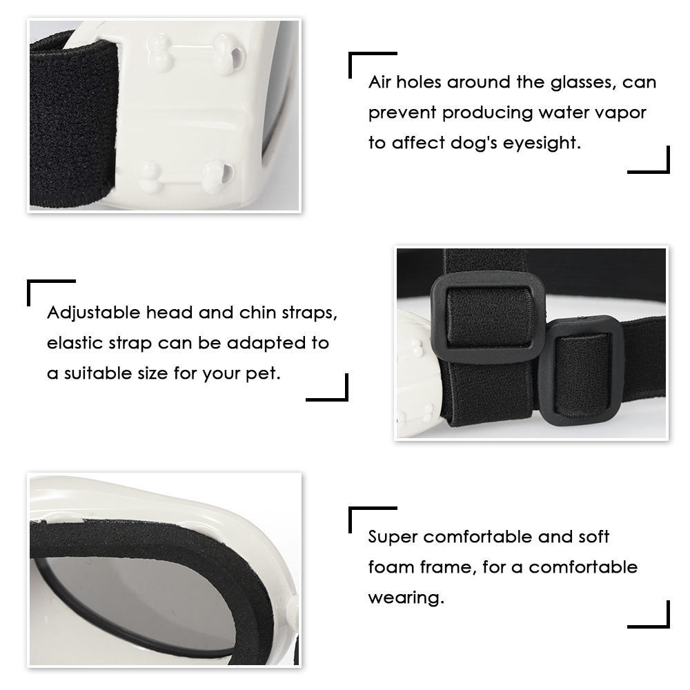 Новые очки для домашних животных, солнцезащитные очки для маленьких собак, противотуманные, ветрозащитные очки, защита для глаз, водонепроницаемые лыжи, солнце