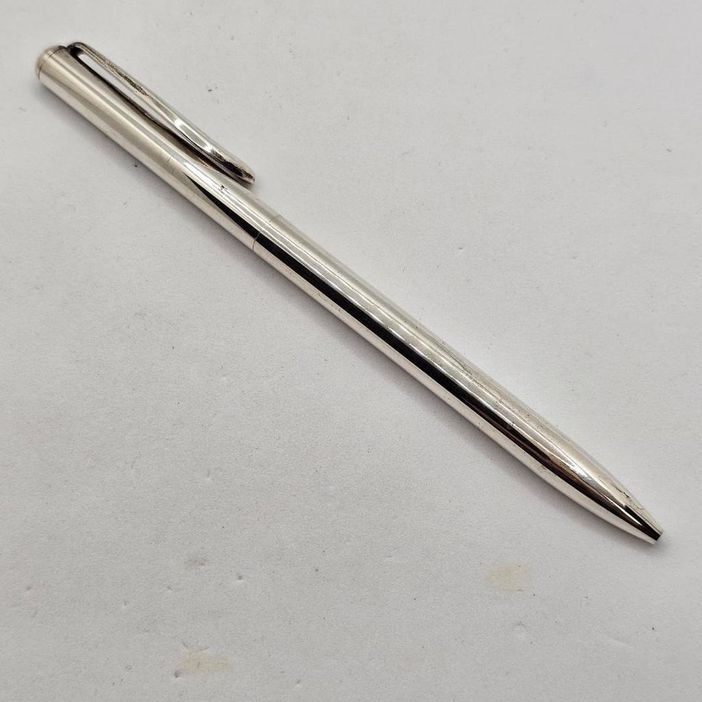 Used Tiffany Peretti Ballpoint Pen 925 Silver Writing OK