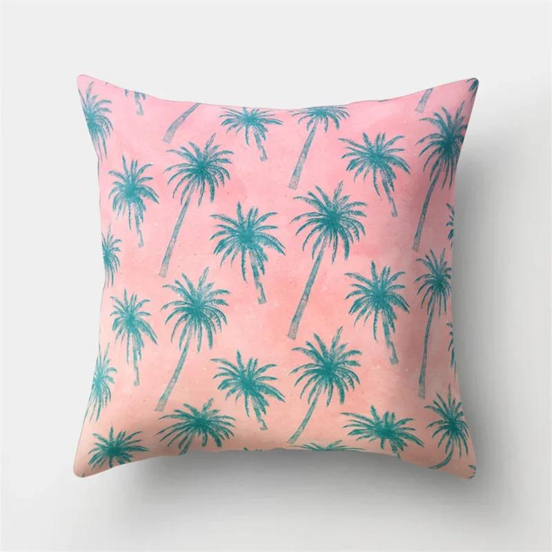 Four Seasons Natural Landscape Double-Sided Printed Pillow Cover Short Plush Suitable Living Rooms Bedrooms Throw Cushion Cover