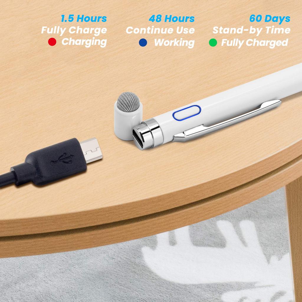 Цифровой карандаш EDIVIA, наконечник 1,5 мм, ультратонкий, для Lenovo Ideapad Flex 3/4/5/6, 11 и 14, белый