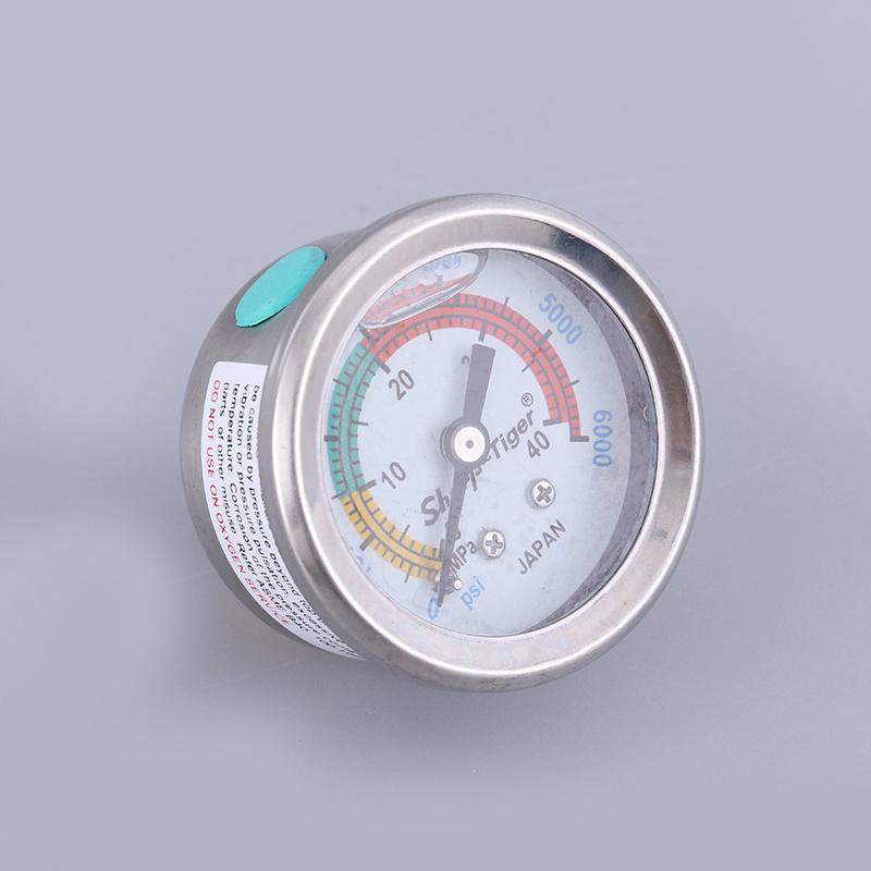 Oil Filled/Oil-free Pressure Gauge 40Mpa/6000PSI High Pressure Pump Air Compressor Pressure Gauge M10*1 Thread M10 Gasket