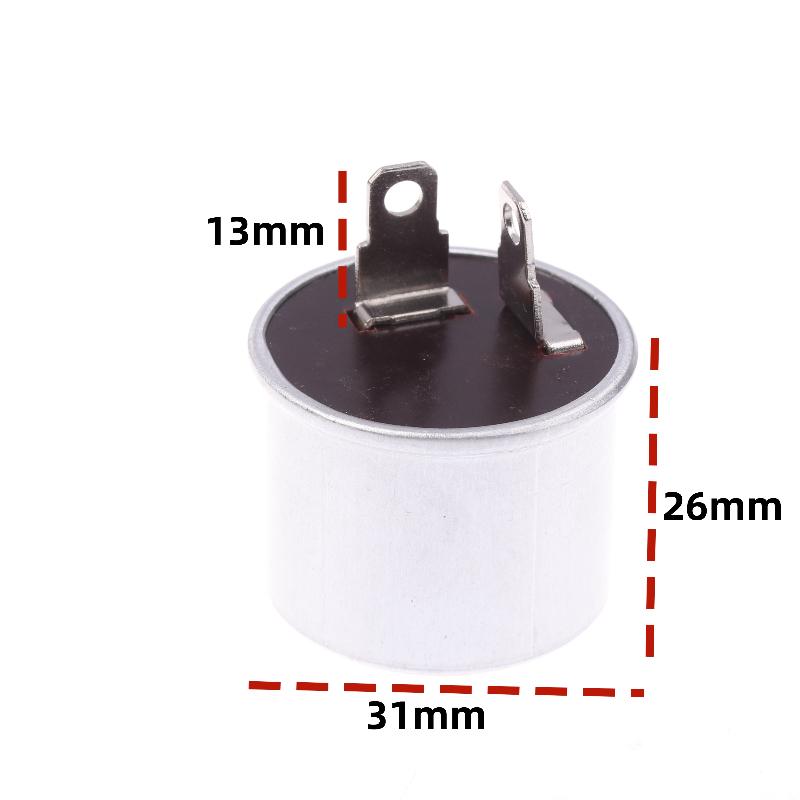 2-Pin 12V 40A Flasher Relay – Universal Electronic Blinker for Cars, Motorcycles & Vans, Fixes Fast/No Flash Issues (2/5Pcs)
