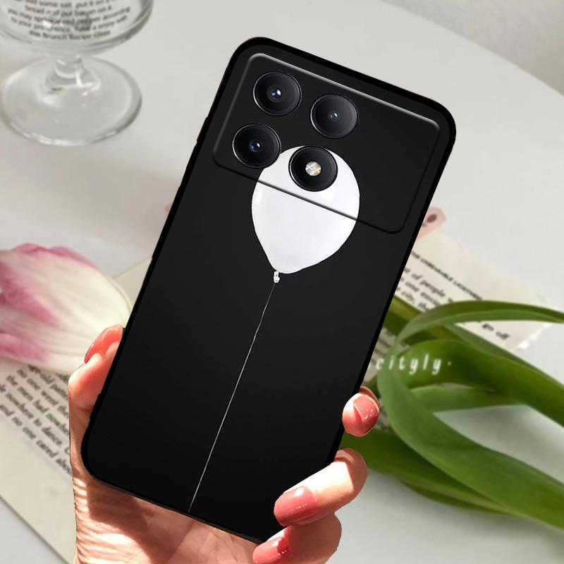 Чехол для POCO X6 Pro 5G Чехол POCOX6 Ударопрочный Мягкий ТПУ Силиконовый Чехол для Телефона Для Xiaomi POCO X6 Pro 5G Capa Мультяшный Матовый Бампер