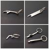 Mini Beer Bottle Opener Keychain Stainless Steel Beer Opener Keyring Portable Survival Tool