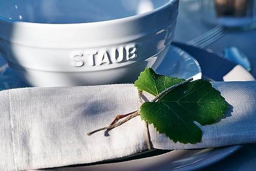 Staub "White Bowl 12cm" Ceramic Bowl, Heat-Resistant, Microwave-Safe [Official Japanese Product] Ceramic Bowl 40511-125