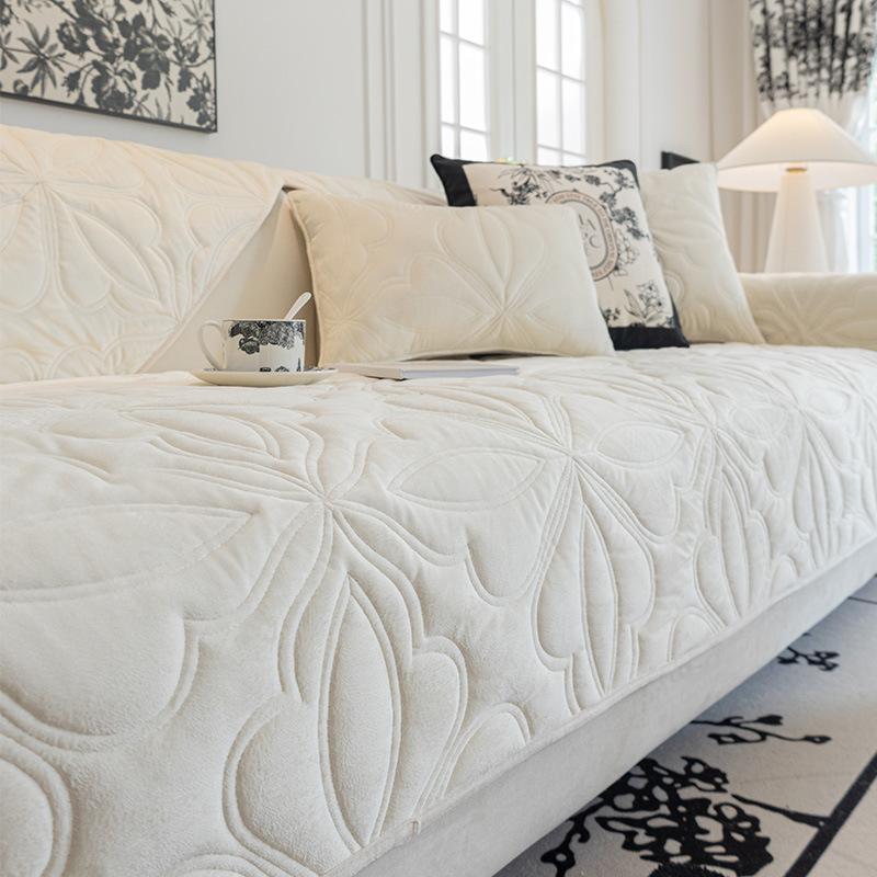 Осенне-зимняя подушка для дивана, высококачественные нескользящие подушки для сиденья, утолщенный флисовый чехол для дивана, ткань