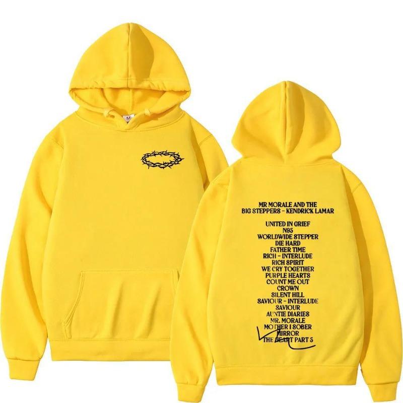 Kendrick Lamar Hoodie Mr. Morale and The Big Casual Hoodie New Vintage Pullovers LooseClothes Sweatshirts for Men