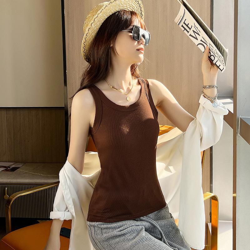 Женский белый жилет-комбинезон: Широкие бретели, красивая спина, топ без рукавов — идеально для весны и лета