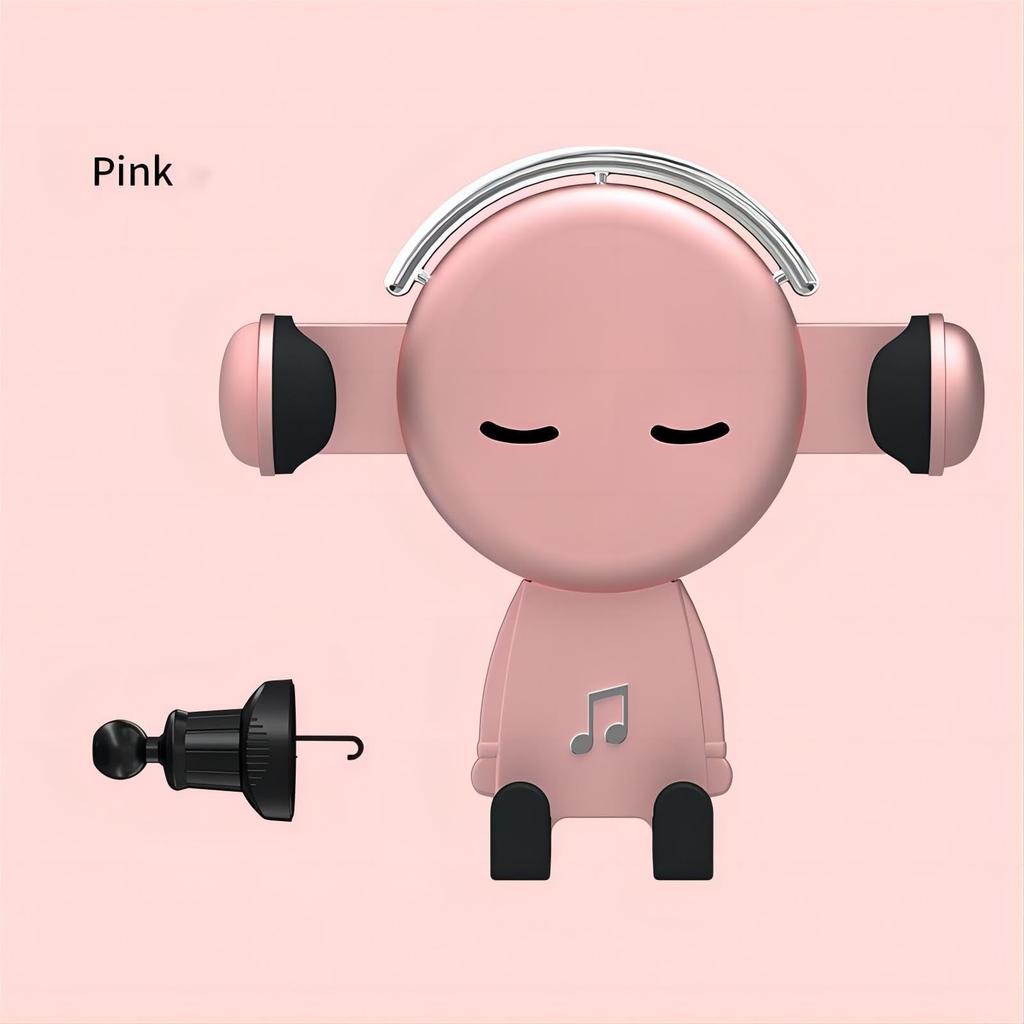 Крепление для телефона - Универсальное, милый мультяшный дизайн - Многофункциональное крепление на вентиляционное отверстие для навигации – Зажим-хвост с крючком