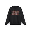 Phil Hackett Joint Collection Pattern Print Fleece Crewneck Sweatshirt Men Tops Black AWDT949-1