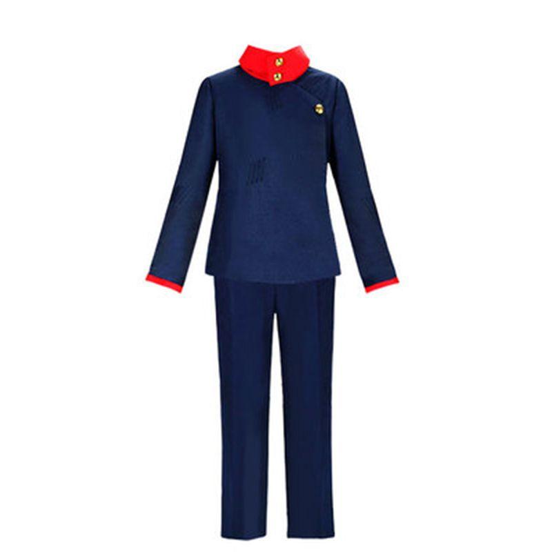 Аутентичный костюм для косплея Юдзи Итадори из «Магической битвы» для мужчин и женщин с париком