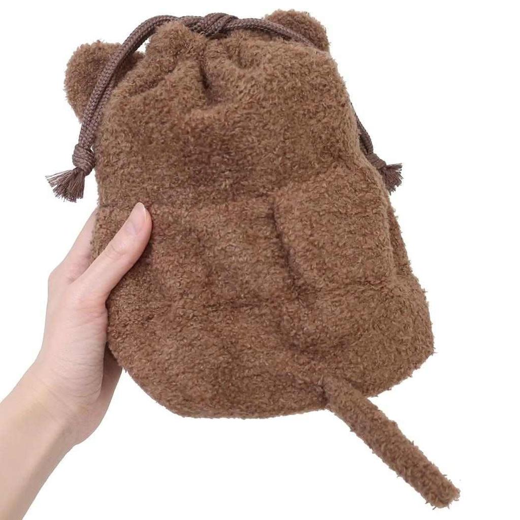 Rare Animal Stuffed Toy Drawstring Animal Courier Accessory Case Kinchaku Pouch Goods Mail Order [Drawstring Bag] Bag/Quokka
