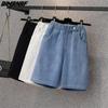 Летние джинсы, шорты, брюки, женские брюки, свободные повседневные джинсовые брюки, брюки 4XL