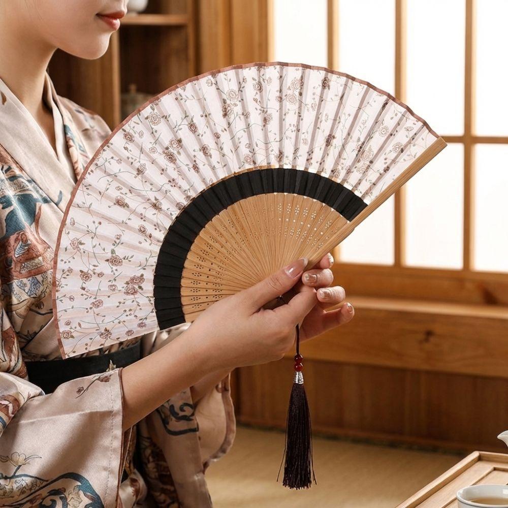 Classical Chinese Style Fan Portable Dance Fan Gift Fan Handheld Fan Dance Performance