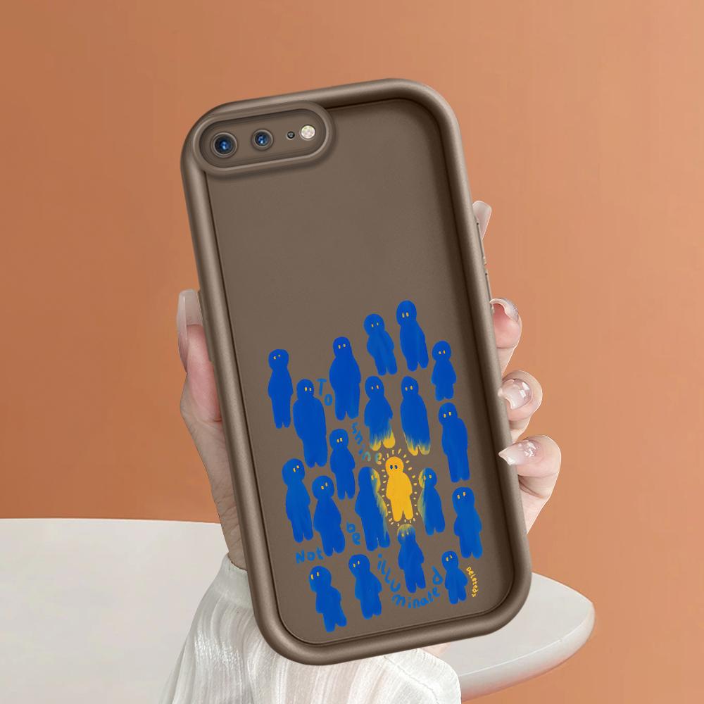 Чехол для телефона с рисунком синего рисунка и рисунком для iPhone Samsung Galaxy Xiaomi Redmi POCO HUAWEI Honor, противоударный резиновый чехол