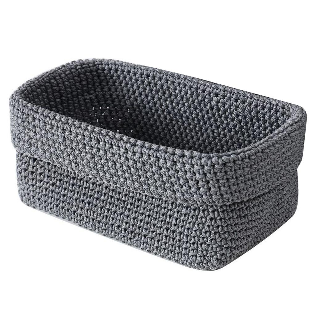 Woven Storage Basket Decorative Organizer Bins Box for Towel Book Cloth Shoes Snack Diaper Towel Gift Baskets Empty