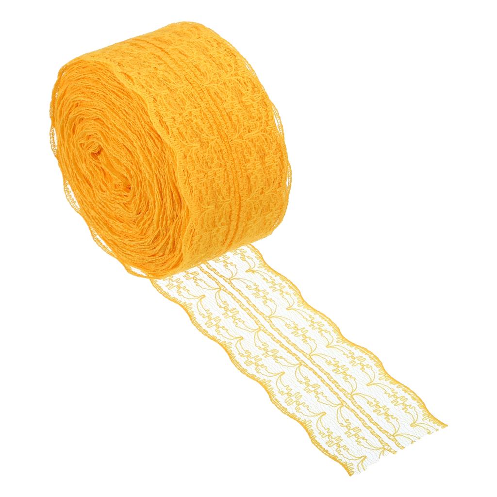 Lace Trim Ribbon Non-stretch Lace Sewing Roll Gift Package Floral Wrapping for Party Home Decor Dress Craft 1.8 Inch x 25 Yards