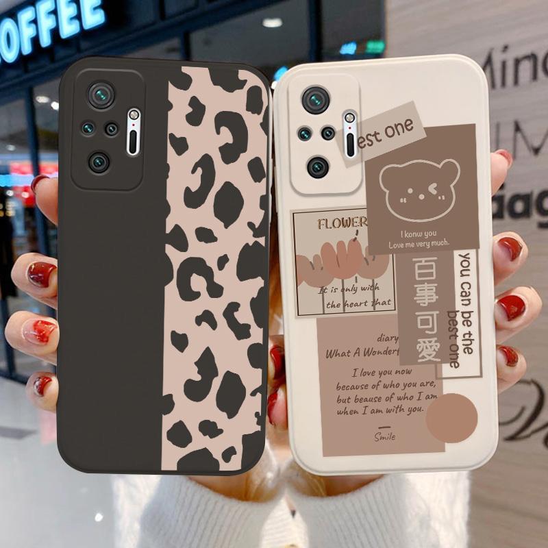 Чехол Redmi Note 10 Pro с милым медведем для Xiaomi Poco X3 Pro M4 Redmi Note 9 8 Pro 11 9S 10S, чехол Redmi 9A Mi 11T Pro Funda